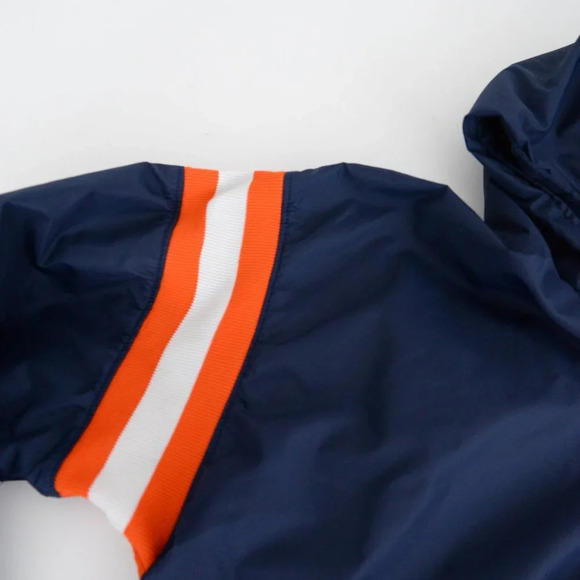 Vintage Russell Athletic Navy Orange Half Zip Up Pullover made in U.S.A. Jacket - Picture 11 of 12